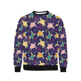 Colorful sea turtle pattern Men's Crew Neck Sweatshirt