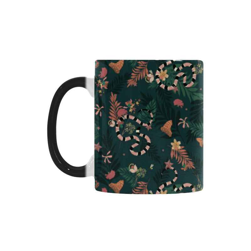 Snake forest pattern Morphing Mug Heat Changing Mug