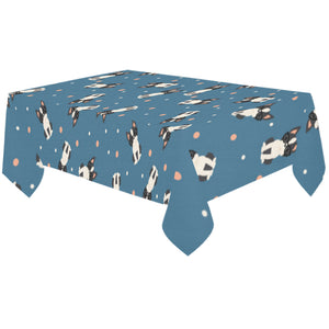 Cute boston terrier dog spattern Tablecloth