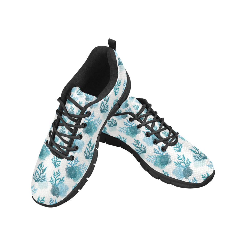 Coral Reef Pattern Print Design 04 Men's Breathable Sneakers ( Model 055)