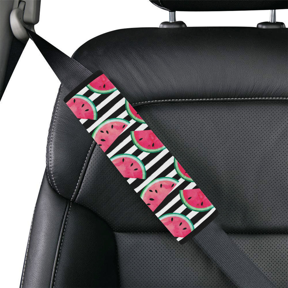 Watercolor paint textured watermelon pieces Car Seat Belt Cover