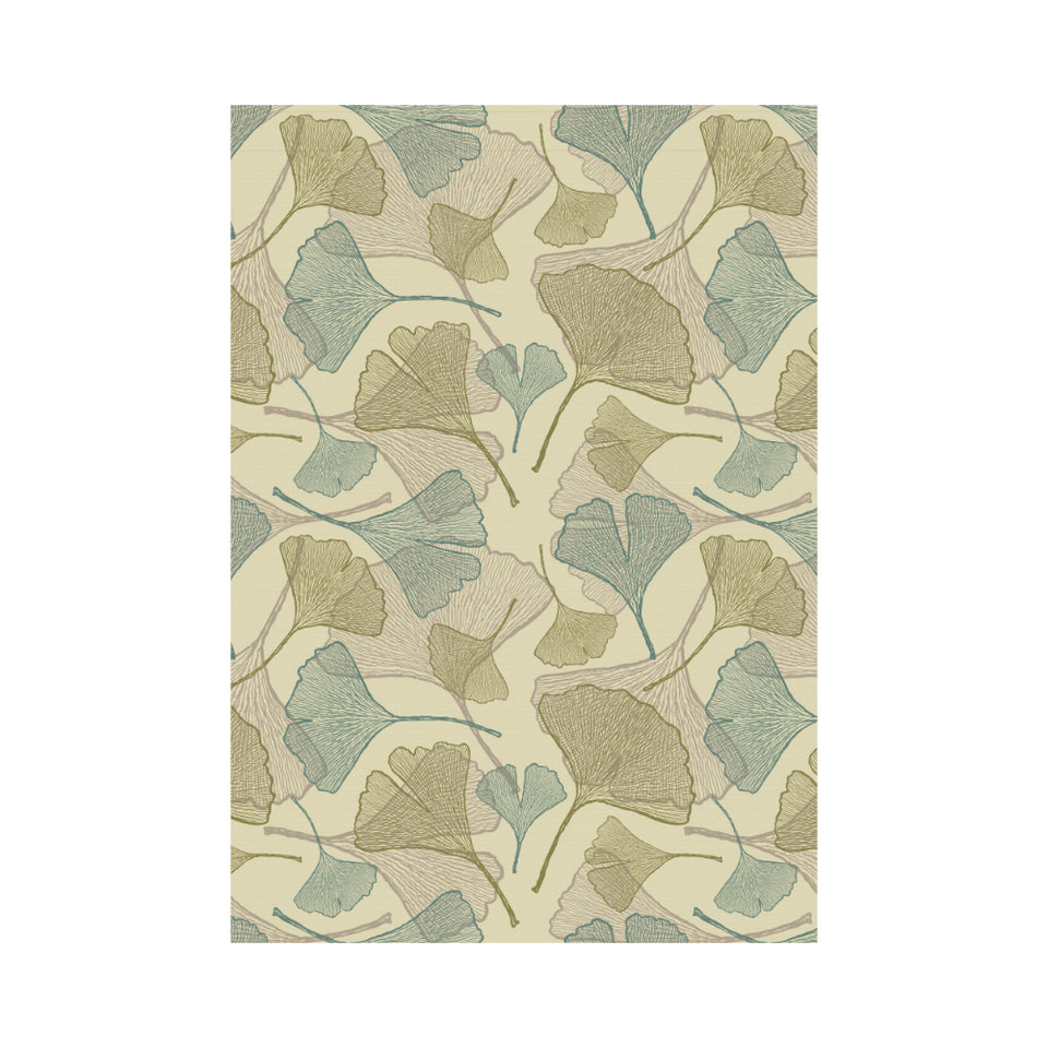 Ginkgo leaves design pattern House Flag Garden Flag