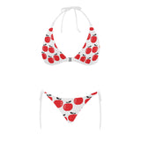 red apples white background Sexy Bikinis Two-Piece Swimsuits