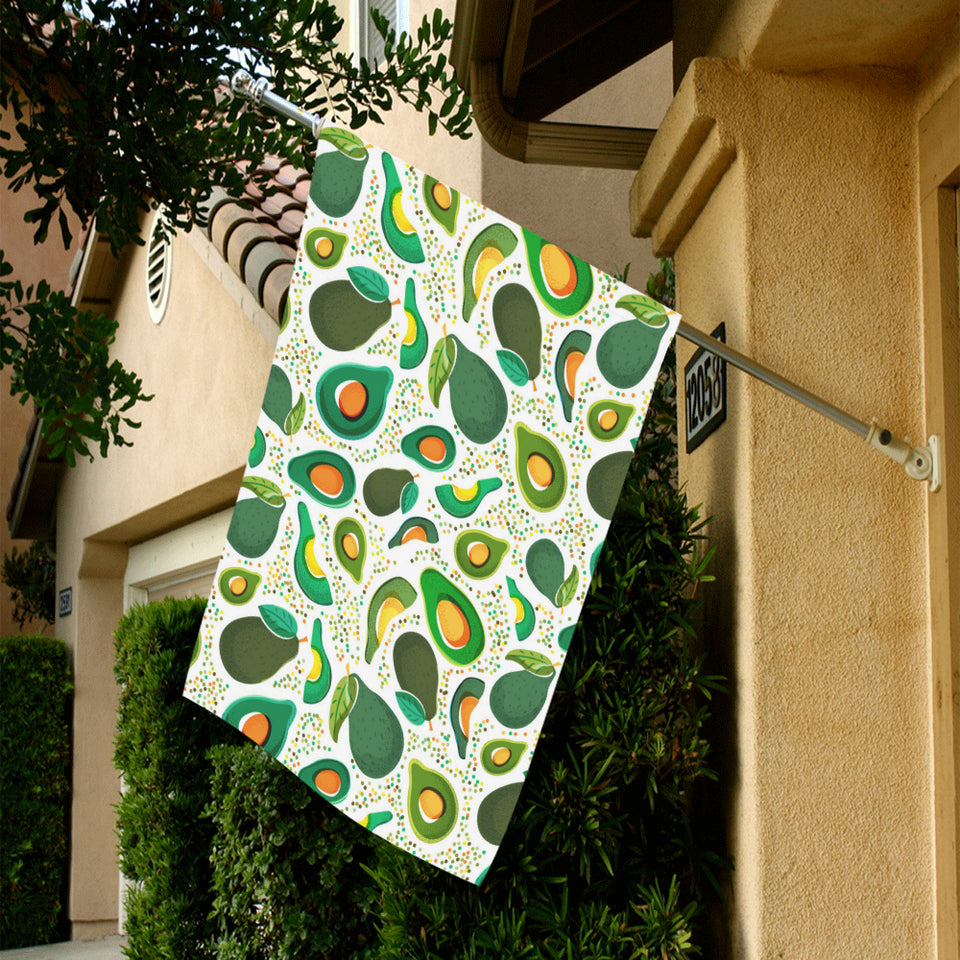 Avocado design pattern House Flag Garden Flag