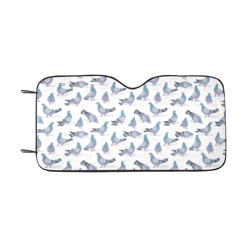 Pigeon Pattern Print Design 03 Car Sun Shade