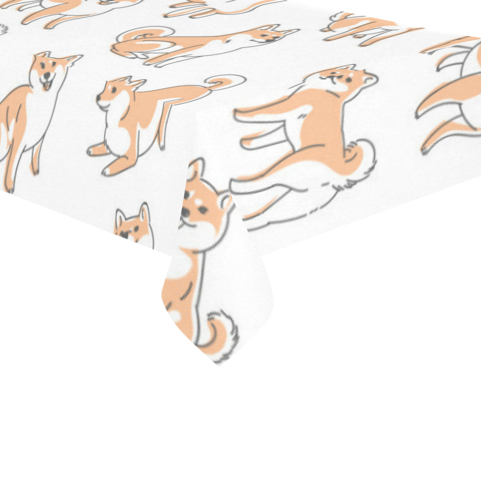 shiba inu dog pattern Tablecloth