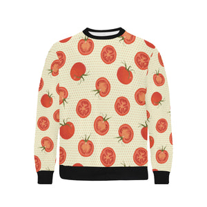 Tomato dot background Men's Crew Neck Sweatshirt