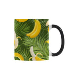Banana Palm Leaves pattern Morphing Mug Heat Changing Mug