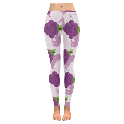 Cute Grape pattern Women's Legging Fulfilled In US
