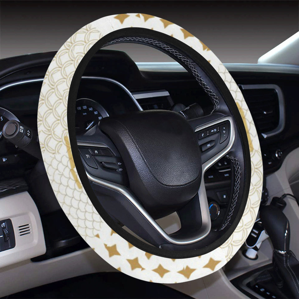 Beautiful gold japanese pattern Car Steering Wheel Cover