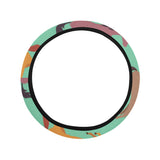 Colorful horses pattern Car Steering Wheel Cover