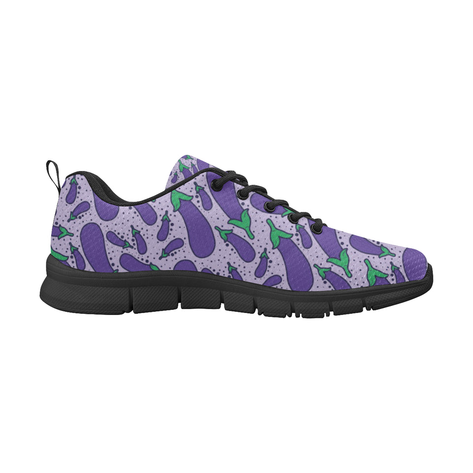 Eggplant Pattern Print Design 03 Men's Breathable Sneakers ( Model 055)
