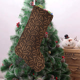 coffee bean pattern Christmas Stocking