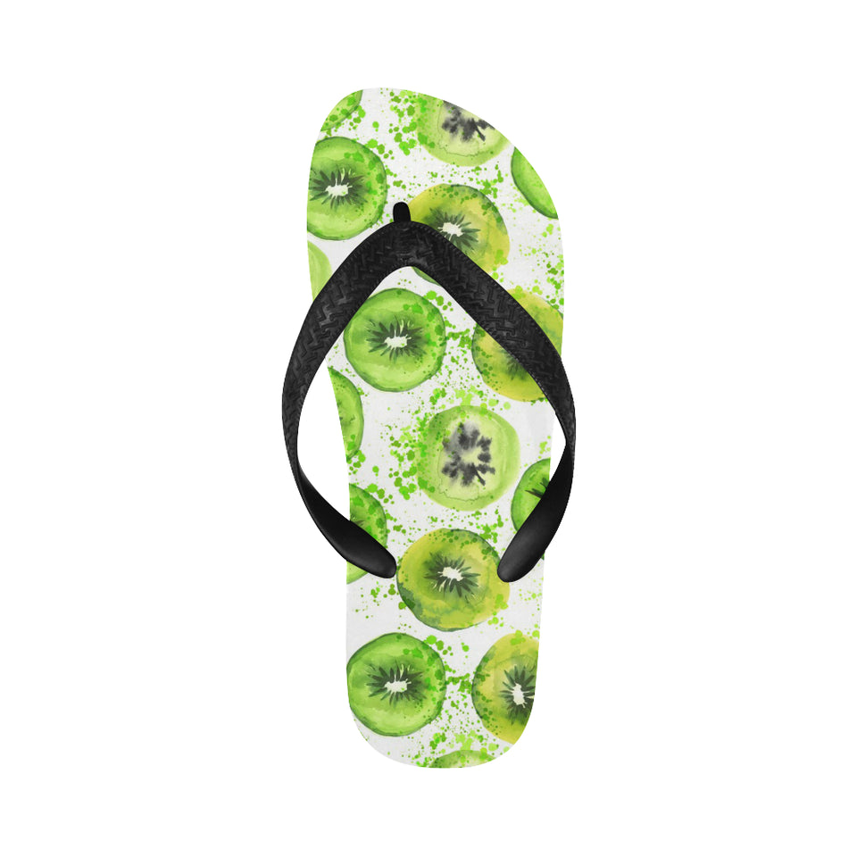 Watercolor kiwi pattern Unisex Flip Flops
