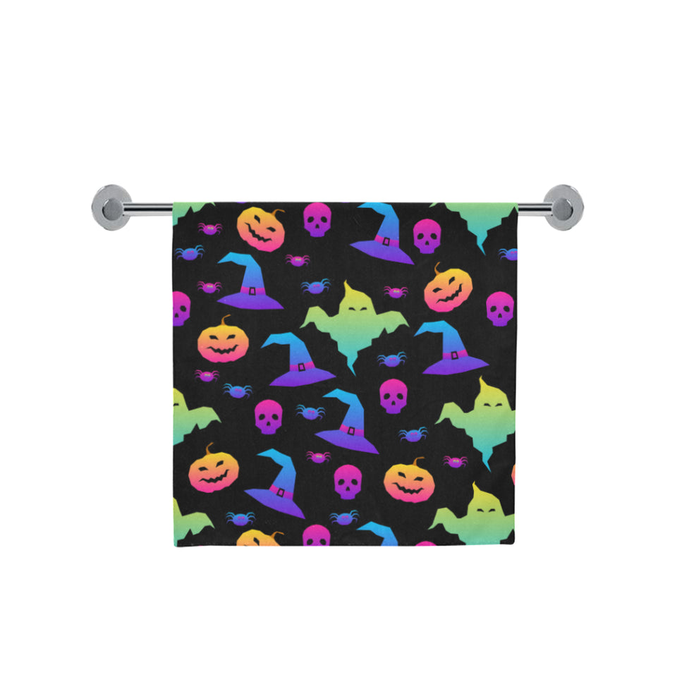 Colorful halloween background Bath Towel