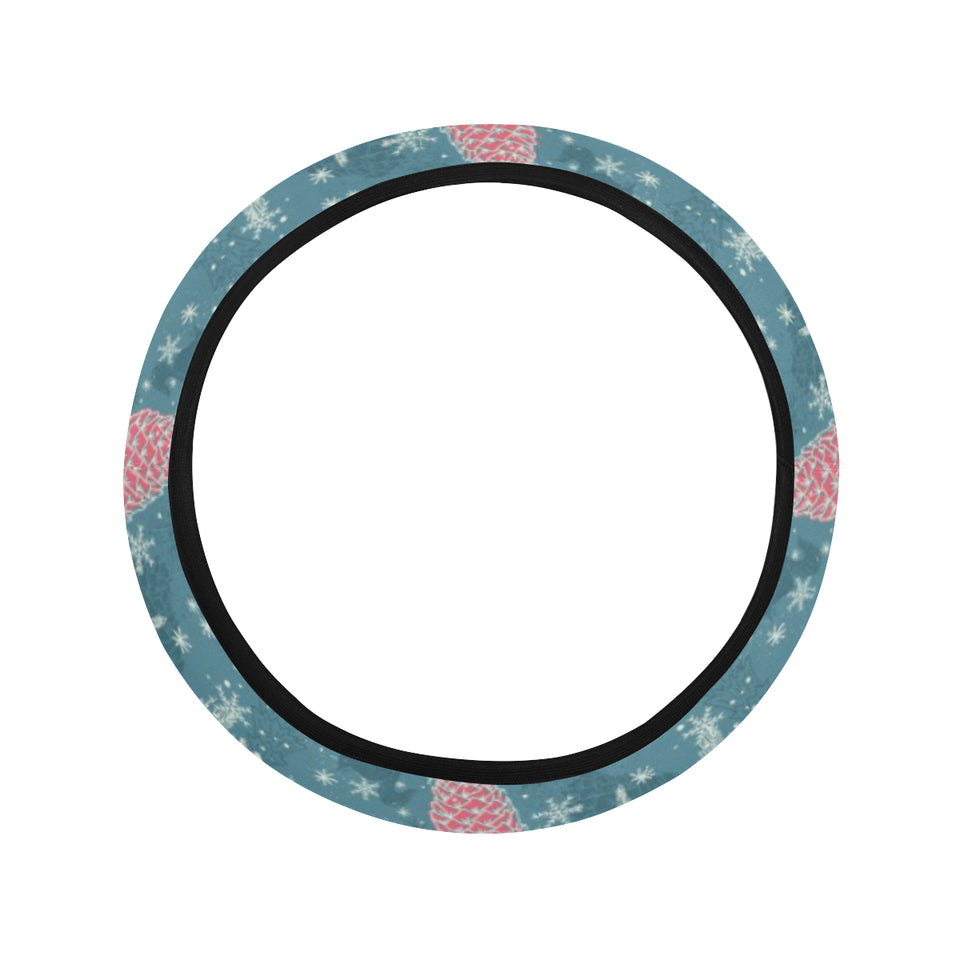 Squirrel Pattern Print Design 01 Car Steering Wheel Cover