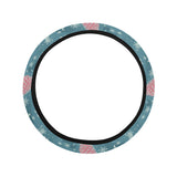 Squirrel Pattern Print Design 01 Car Steering Wheel Cover