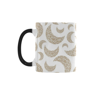 Cool gold moon abstract pattern Morphing Mug Heat Changing Mug