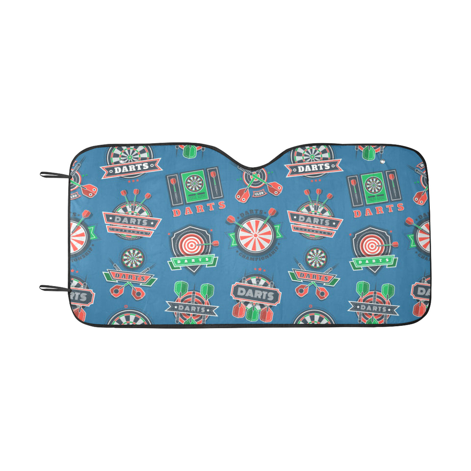 Darts Pattern Print Design 02 Car Sun Shade