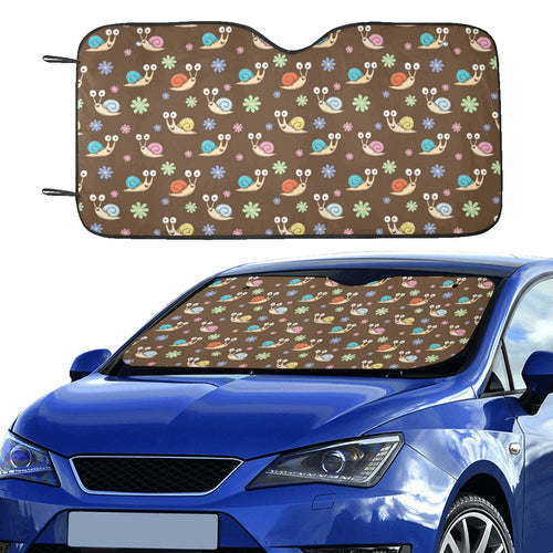 Snail Pattern Print Design 03 Car Sun Shade