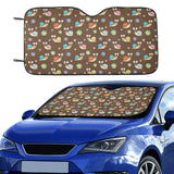 Snail Pattern Print Design 03 Car Sun Shade