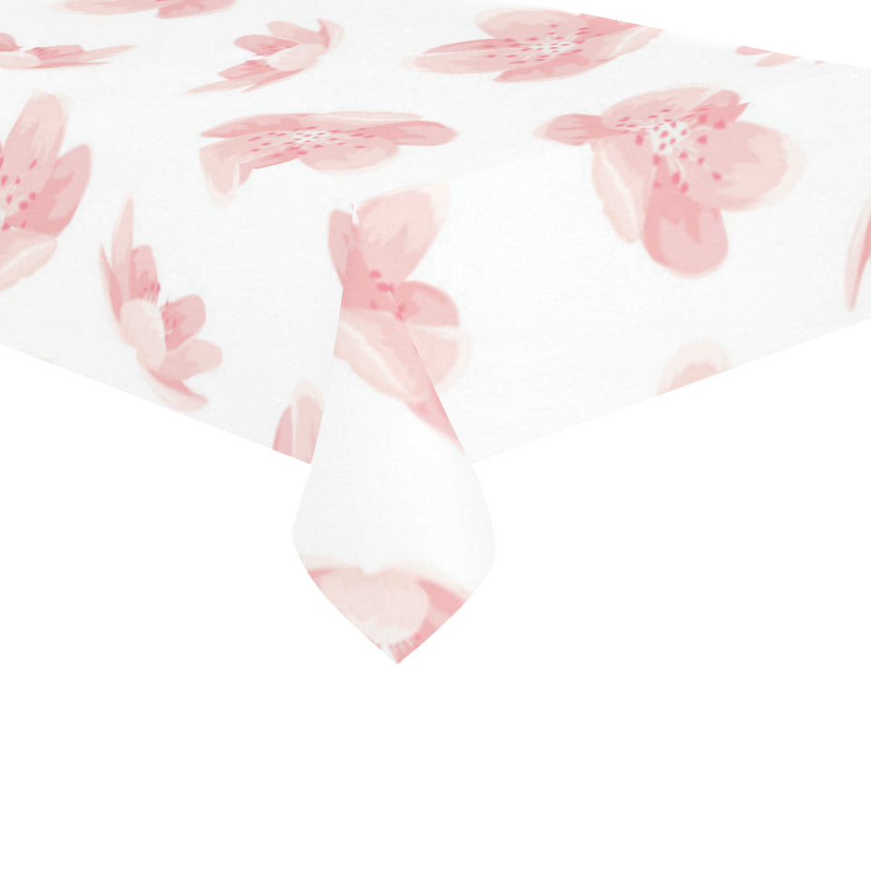Pink sakura cherry blossom pattern Tablecloth