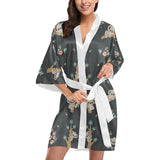 Cute koala pattern Women's Short Kimono Robe
