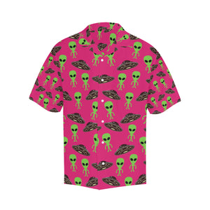 Alien Pattern Print Design 03 Men's All Over Print Hawaiian Shirt (Model T58)