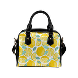 lemon design pattern Shoulder Handbag