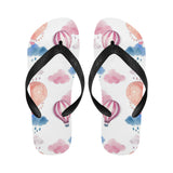 Watercolor air balloon cloud pattern Unisex Flip Flops