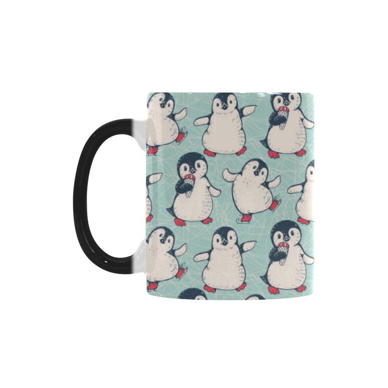 Cute Penguin pattern Morphing Mug Heat Changing Mug