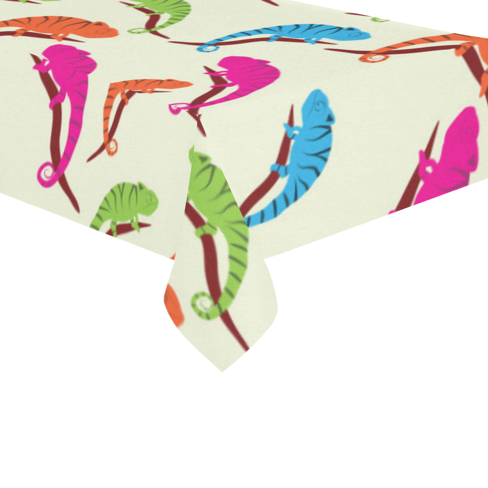 Colorful Chameleon lizard pattern Tablecloth