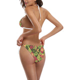 Cool Geometric lime pattern Sexy Bikinis Two-Piece Swimsuits
