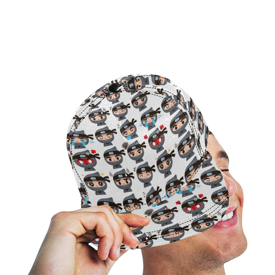 Cute ninja design pattern All Over Print Snapback Cap