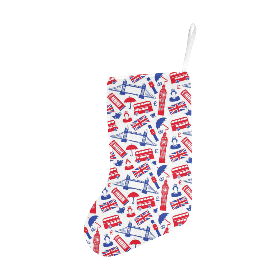 British Pattern Print Design 01 Christmas Stocking
