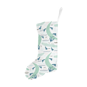 Crocodile diver pattern Christmas Stocking