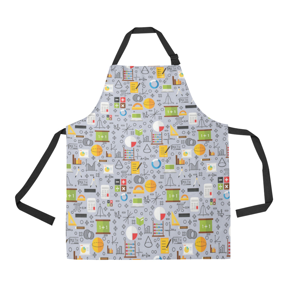 Math Pattern Print Design 04 All Over Print Adjustable Apron