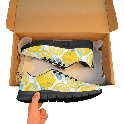 lemon design pattern Women's Sneaker Shoes