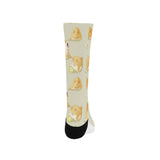 Cute fat shiba inu dog pattern Crew Socks