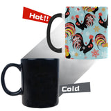 Rooster chicken cock snowfalke Morphing Mug Heat Changing Mug