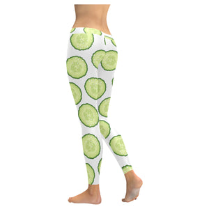 Cucumber slices pattern Women's Legging Fulfilled In US