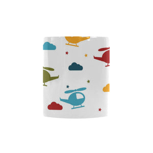 Colorful helicopter pattern Morphing Mug Heat Changing Mug