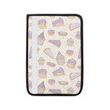 Cakes pies tarts muffins and eclairs purple bluebe Car Seat Belt Cover