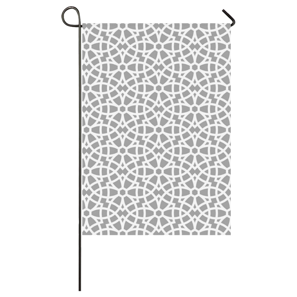 arabic gray pattern House Flag Garden Flag