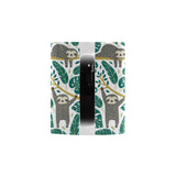 Cute sloths tropical palm leaves white background Morphing Mug Heat Changing Mug