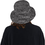 Handwritten cheese pattern Unisex Bucket Hat