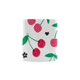 cherry pattern white background Morphing Mug Heat Changing Mug