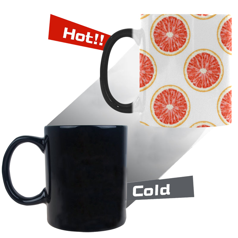 Grapefruit pattern Morphing Mug Heat Changing Mug