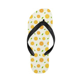 oranges leaves pattern Unisex Flip Flops