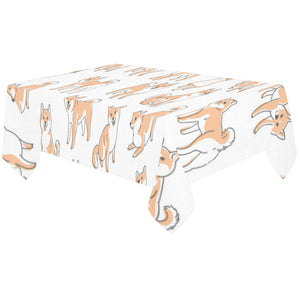 shiba inu dog pattern Tablecloth
